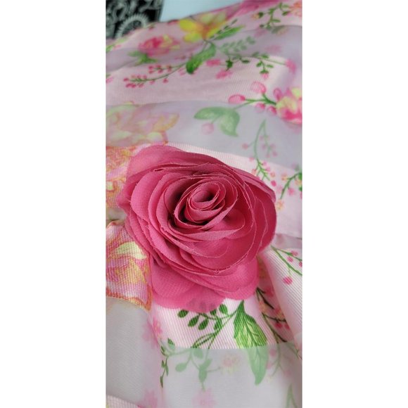 Wonder Nation Pink Floral Dress Size 5T - Picture 4 of 11